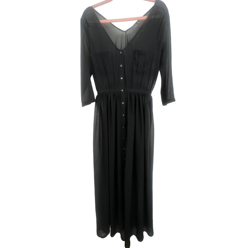 Urban Outfitters Sparkle & Fade Chiffon Maxi Dress - Picture 3 of 10